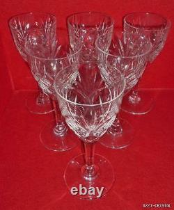 modèle Chantilly Saint Louis Service de 6 verres à eau en cristal taillé 