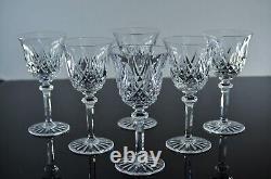 Anciennes 6 Verres A Vin En Cristal Taille Souffle Modele Sammy Taille St Louis