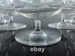Anciennes 8 Tres Grand XXL Verres A Cognac Degustation Cristal Baccarat Signe