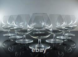 Anciennes 8 Tres Grand XXL Verres A Cognac Degustation Cristal Baccarat Signe