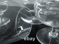 Anciennes 8 Tres Grand XXL Verres A Cognac Degustation Cristal Baccarat Signe