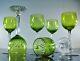 Anciennes Grand 6 Verres A Vin Cristal Couleur Modele Richelieu Baccarat Artdeco