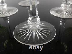 Anciennes Grand 6 Verres A Vin Cristal Couleur Modele Richelieu Baccarat Artdeco