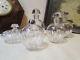 Anciens flacons parfum cristal baccarat necessaire toilette annees 1970