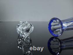 Art Déco Ancienne Carafe Cristal Double Taille Modelé Lagny Baccarat 1916
