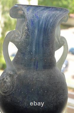 Art Déco Ancienne Vase En Pate De Verre Legras Muller Frères Lorraine