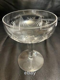 Authentique Ancienne Série 12 Coupes a Champagne Cristal St Louis