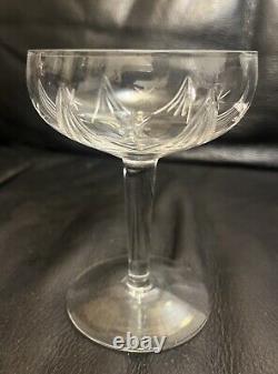 Authentique Ancienne Série 12 Coupes a Champagne Cristal St Louis