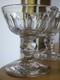 BACCARAT 19 EME CRISTAL TAILLER DIAMANT 4 ANCIENS VERRES A LIQUEUR ht 7,5 cm