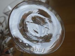 BACCARAT 19 EME CRISTAL TAILLER DIAMANT 4 ANCIENS VERRES A LIQUEUR ht 7,5 cm