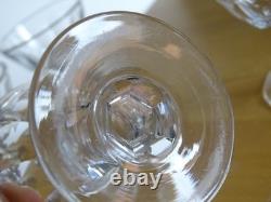 BACCARAT 19 EME CRISTAL TAILLER DIAMANT 4 ANCIENS VERRES A LIQUEUR ht 7,5 cm