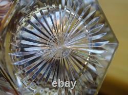 BACCARAT 2 ANCIENS VERRES GOBELET CRISTAL MODELE JONZAC GOLD ht 10,5 cm 18 cls