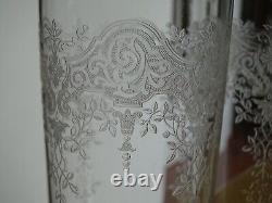 BACCARAT 3 ANCIENS GRANDS VERRES A JUS DE FRUIT CRISTAL MEDICIS GOBELET 14 cm