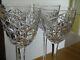 BACCARAT 4 ANCIENS GRANDS VERRES VIN DU RHIN CRISTAL MODELE JUIGNE S. 989 ht 19,7