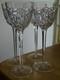 BACCARAT 4 ANCIENS GRANDS VERRES VIN DU RHIN CRISTAL MODELE JUIGNE S. 989 ht 19,7