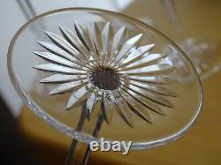 BACCARAT 4 ANCIENS GRANDS VERRES VIN DU RHIN CRISTAL MODELE JUIGNE S. 989 ht 19,7