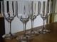 BACCARAT 4 ANCIENS VERRE A VIN ROUGE EN CRISTAL MODELE CAPRI ht 13,5 cm