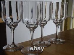 BACCARAT 4 ANCIENS VERRE A VIN ROUGE EN CRISTAL MODELE CAPRI ht 13,5 cm