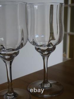 BACCARAT 4 ANCIENS VERRE A VIN ROUGE EN CRISTAL MODELE CAPRI ht 13,5 cm