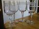 BACCARAT 4 GRANDS ANCIENS VERRES A EAU EN CRISTAL MODELE POMPADOUR ht 17,5 cm