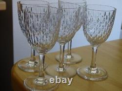 BACCARAT 5 ANCIENS VERRES A VIN CRISTAL MOD PARIS époque 1920 HT 13 CM lot n°2