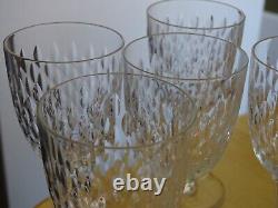 BACCARAT 5 ANCIENS VERRES A VIN CRISTAL MOD PARIS époque 1920 HT 13 CM lot n°2