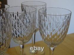 BACCARAT 5 ANCIENS VERRES A VIN CRISTAL MOD PARIS époque 1920 HT 13 CM lot n°2