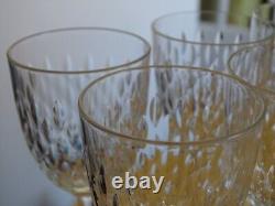 BACCARAT 5 ANCIENS VERRES A VIN CRISTAL MOD PARIS époque 1920 HT 13 CM lot n°2