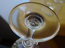 BACCARAT 5 ANCIENS VERRES A VIN CRISTAL MOD PARIS époque 1920 HT 13 CM lot n°2