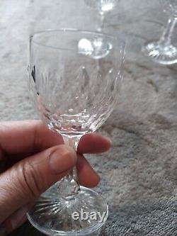 BACCARAT 5 verres à liqueur anciens modèle écaille cristal rares sublimes