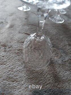 BACCARAT 5 verres à liqueur anciens modèle écaille cristal rares sublimes