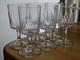 BACCARAT 6 ANCIENS VERRES APERITIF CRISTAL MODELE RICHELIEU ht 10,8 cm lot n&deg;3