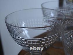 BACCARAT 6 ANCIENS VERRES APERITIF CRISTAL TAILLER EPOQUE 1930 hauteur 6,5 CM