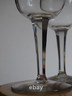 BACCARAT 6 ANCIENS VERRES A APERITF CRISTAL MOD 8403 POMPADOUR 1920 ht 12 cm