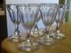 BACCARAT 6 ANCIENS VERRES A APERITIF CRISTAL GONDOLE COTES PLATES ht 11,5 cm