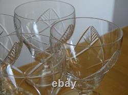 BACCARAT 6 ANCIENS VERRES A APERITIF EN CRISTAL ART DECO 8,2 cm MODELE TIMGAD