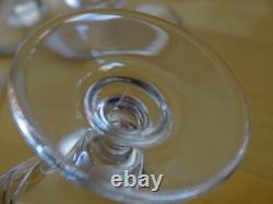 BACCARAT 6 ANCIENS VERRES A APERITIF EN CRISTAL ART DECO 8,2 cm MODELE TIMGAD