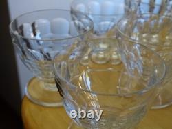 BACCARAT 6 ANCIENS VERRES A APERITIF EN CRISTAL MODELE CHARMES ht 6 cm lot n°1