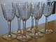 BACCARAT 6 ANCIENS VERRES A APERITIF EN CRISTAL TAILLER MODELE CAVOUR ht 12 cm