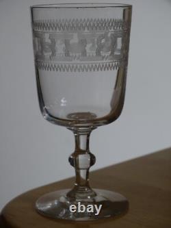 BACCARAT 6 ANCIENS VERRES A APERITIF PORTO CRISTAL MODELE CHANEL 3458 ht 9 cm