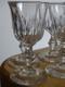 BACCARAT 6 ANCIENS VERRES A LIQUEUR CRISTAL MOD TULIPE COTES CREUSES ht 9,8 cm