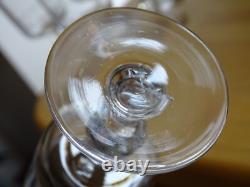 BACCARAT 6 ANCIENS VERRES A VIN CRISTAL MODELE FILETS ht 11,5 cm 1920 10 cls n°2