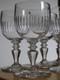 BACCARAT 6 ANCIENS VERRES A VIN CRISTAL MODELE RENAISSANCE ht 11,5 cm