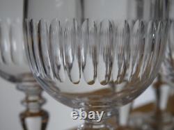 BACCARAT 6 ANCIENS VERRES A VIN CRISTAL MODELE RENAISSANCE ht 11,5 cm