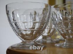 BACCARAT 6 ANCIENS VERRES A VIN ROUGE EN CRISTAL MODELE CHARMES ht 7 cm