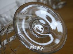 BACCARAT 6 ANCIENS VERRES A VIN ROUGE EN CRISTAL MODELE CHARMES ht 7 cm