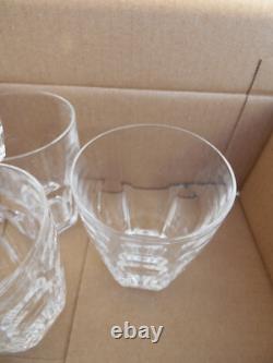 BACCARAT 6 ANCIENS VERRES A Whisky Orangeade CRISTAL MODELE DAVOUST