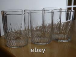 BACCARAT 6 ANCIENS VERRES VIN BLANC CRISTAL GOBELET RICHELIEU ht 7 cm 10 cls