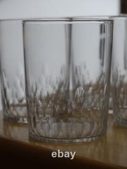 BACCARAT 6 ANCIENS VERRES VIN BLANC CRISTAL GOBELET RICHELIEU ht 7 cm 10 cls