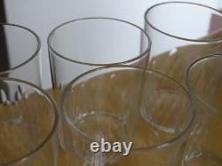 BACCARAT 6 ANCIENS VERRES VIN BLANC CRISTAL GOBELET RICHELIEU ht 7 cm 10 cls